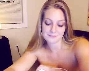 Dreamy blonde in a body stocking sucking cock