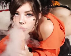 Emma Choice Halloween Party Slut Vape Dildo Blowjob