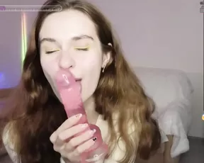 lolliruth licks pink phallus like a lollipop