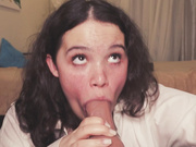 chery_lady22 deep throat with a big rubber cock