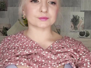 Anesteishen touches tits and shows the size of her mouth