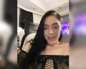 PARTYNEXTNEXT jerks pussy with a toy while the guy sticks to the computer