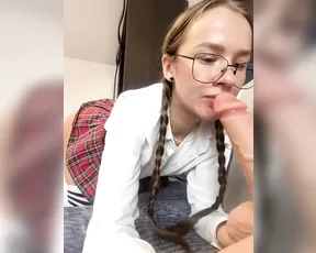 -Ange1ok- bitch in school uniform wants to blow you
