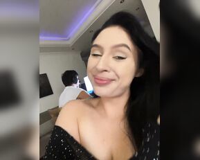 PARTYNEXTNEXT young Latina decided to jerk off while her boyfriend plays on the computer