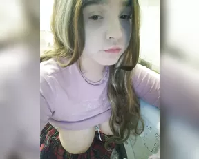 LittleDelora little girl sucks big rubber cock