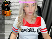 MiyaKiss mature blonde sucks a dildo and shows the depth of her mouth