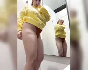 jucieLussie trying on outfits and not forgetting to touch the constantly excited vagina