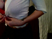 Big breasted German slut masturbating