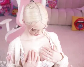 Bunnydollstella's seductive live stream - Interactive POV cam show with naughty bunny babe