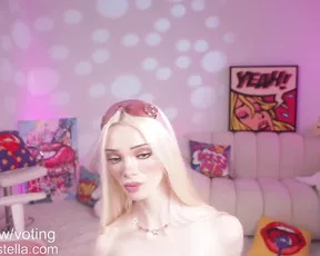 Bunnydollstella strips down and teases in sexy bunny outfit on private webcam show