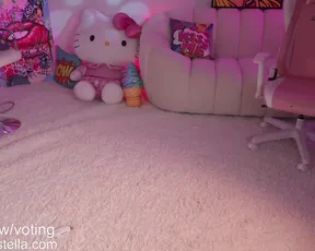 Bunnydollstella gets naughty in a private POV cam show with her sexy bunny outfit and pov cam show recording