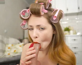 dietmountaindew_ — Teen Redhead Flaunts Natural Beauty