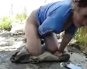 Obedient boyfriend licking hard her so pretty brunette girl pussy and share,damn