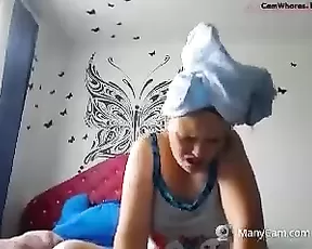 Obedient boyfriend licking hard her so pretty brunette girl pussy and share,damn