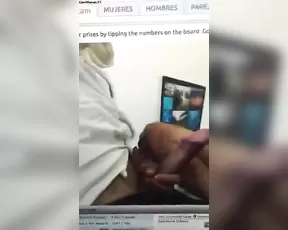 Screaming while taking his penis