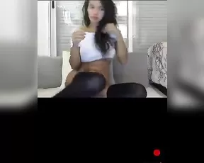 Brunette with amazing boobs showing