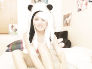 MyCherryCrush slim sexy teen blonde in panties webcam show