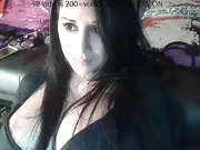 Dayaanna juicy hot brunette fuck pussy big dildo POV webcam show