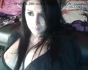 Dayaanna juicy hot brunette fuck pussy big dildo POV webcam show