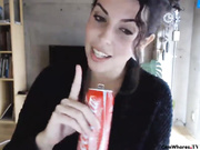 Mila big boobs brunette play with pussy webcam show