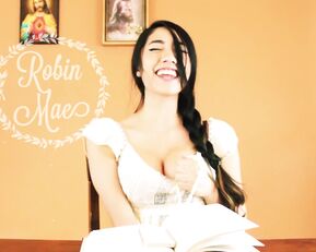 RobinMae beauty asian teen brunette ogony in private premium video