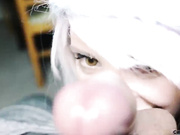 CherryCrush sexy blonde suck dildo webcam show