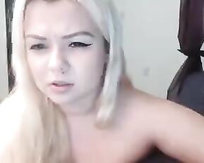 Briawynters hot ass blonde suck dildo webcam show