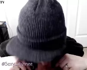 Woman that has large tits smiles