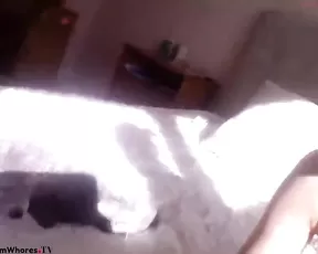Sperm is on her boobies
