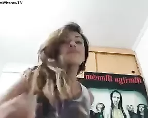 Busty teen is getting cumshot