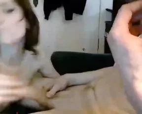 Beautiful chick is showing off