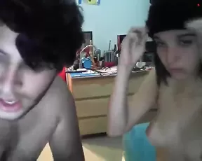 busty girl sucking cock