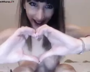 Gorgeous woman is sucking a dick
