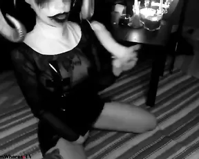 So pretty brunette milf wife play bondage sex games with lustful husband,!damn!