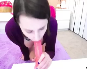 Black babe taking care of a black meat