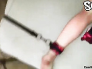 Girl is fucking in the bathroom