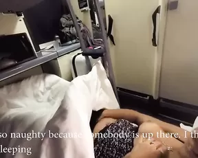 Busty woman is jacking off