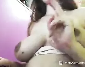 Cock shaped dildo gets used