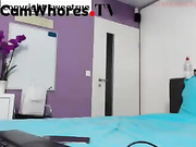 Cutie is using her sex toys