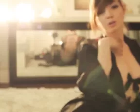 Standing and banging in the bathroom