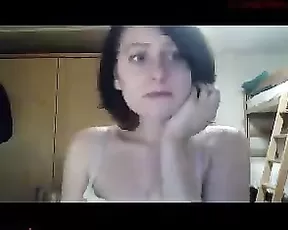 Skyysapphire slim dirty teen brunette dancing webcam show