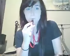 Pretty blonde milf make a hell of a blowjob and swallow all husband cums,enjoy