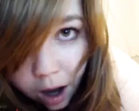 Girl is playing with her sex toys