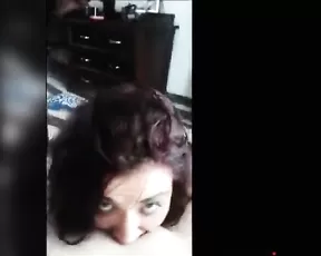 Sexy milf make deepthroat couple POV blowjob webcam show