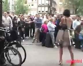 Milf hot brunette public finger little pussy webcam show