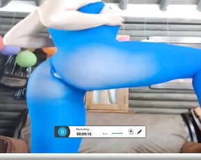 Little Izzi dirty milf teasing her little pussy webcam show