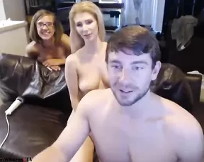 Skinny redhead sucks dick and gets fucked