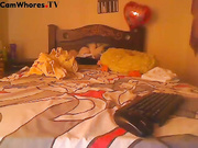 Toilet_hot sweet and tasty blonde in bed teasing webcam show