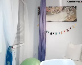 abbeyrain slim girl in glasses masturbate use hitachi webcam show