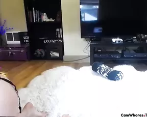 barelybea red hair teen play with her nipples webcam show